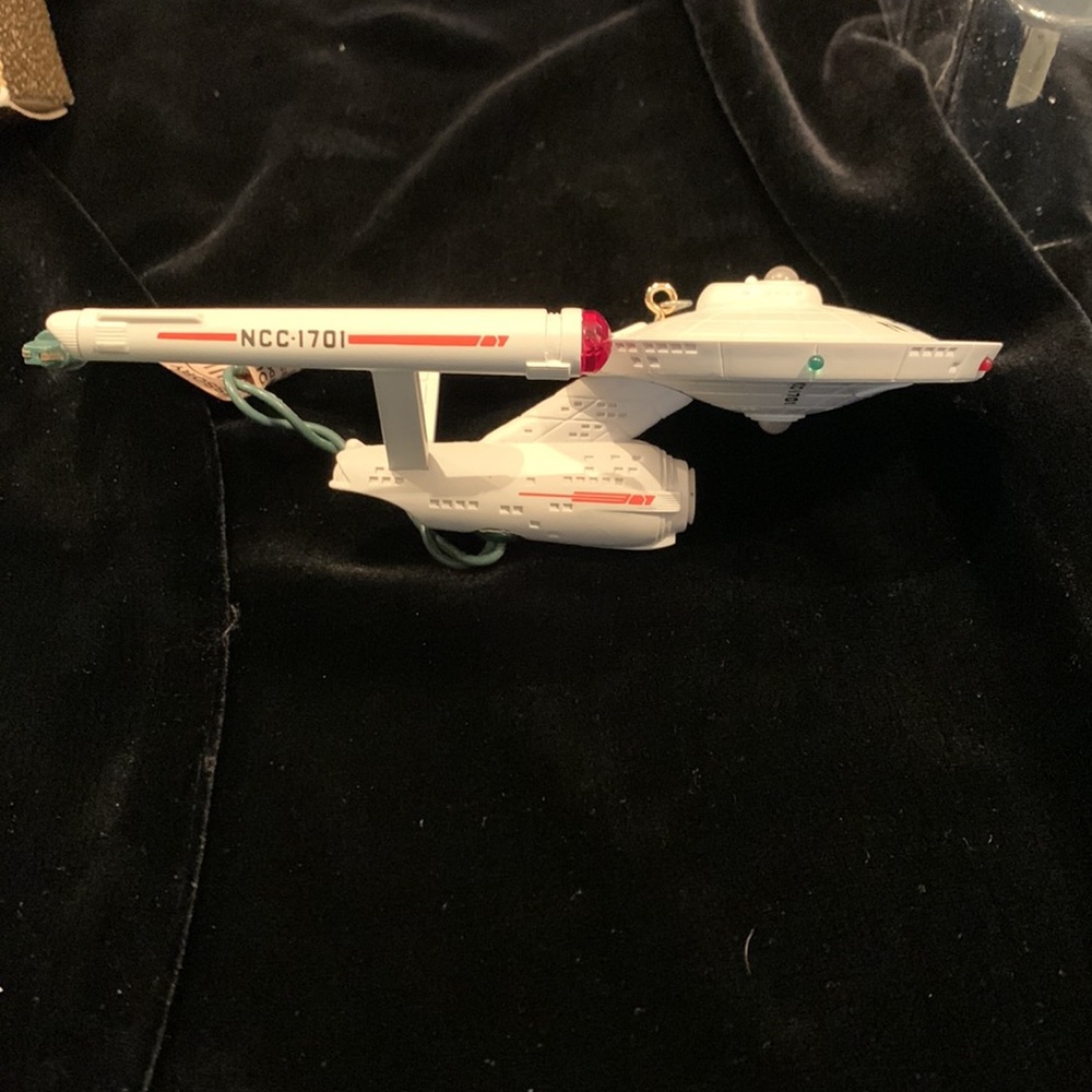 1991 25th Anniversary Star Trek Starship Enterprise Hallmark Ornament - Picture 6 of 8